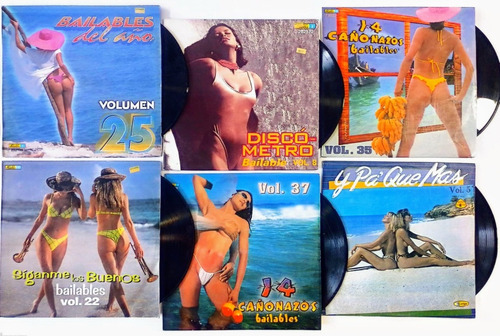 Combo 3 Promo 6 Discos Lps Bailables / Compilaciónes