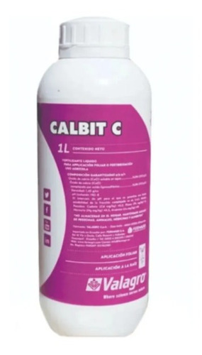 Calbit C - Fertilizante Rico Em Cálcio - Valagro 1 Litro