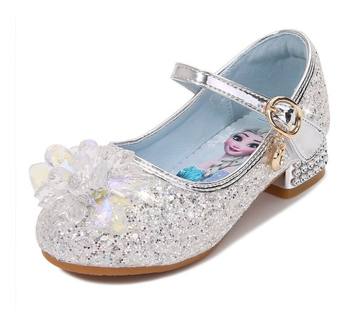 Zapatos Frozen Elsa Princess Con Suela Blanda, Sandalias Par