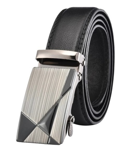 Cinturon Moderno Cuero Sintetico Brillante Ajustable