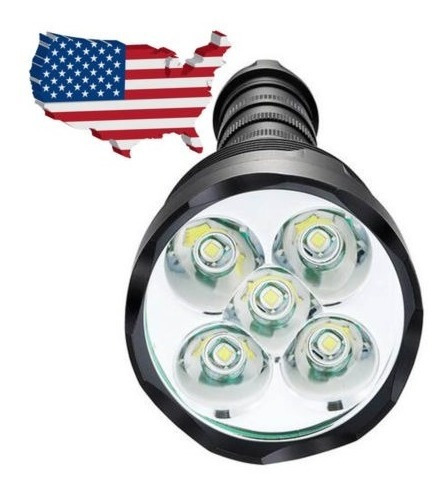 Imagen 5 de 5 de Táctico Policial 5 X Xml T6 5modes 55000lumens Led Linterna