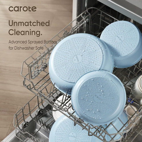 Set De Cacerolas Y Sartén Carote, Mango Desmontable,15 Pcs