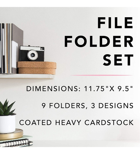 Graphique Designer Very Important File Folders | Set Of 9 (3