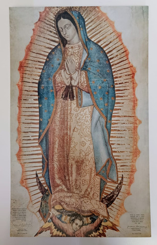 Tarjetón Imagen De La Virgen De Guadalupe 35x21cm