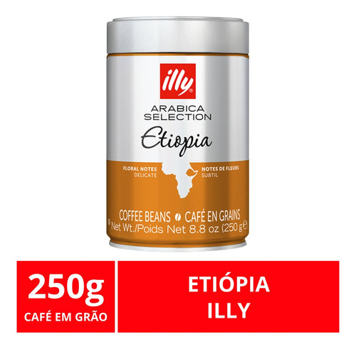 Café Em Grão, Illy Selection, Etiopia, Lata 250g