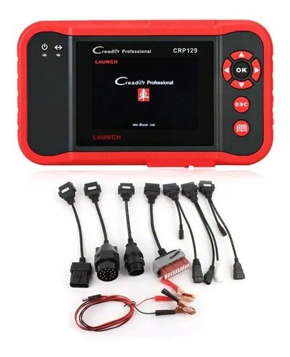 Escaner Automotriz Launch Creader Crp129 Pro + Cables Autos 