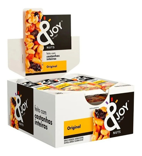 Kit 3  Displays Barrinha Mix Nuts &joy Sabor Original 12x30g