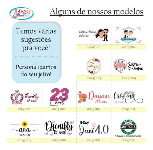 10 Taças Personalizadas Vinho E Bebidas 400ml Imp. Colorida