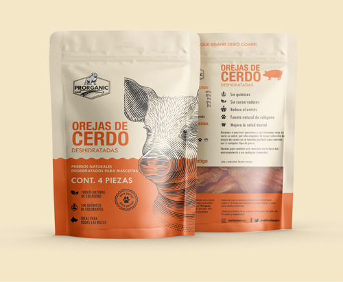 Snack Orejas De Cerdo Deshidratada 100%naturales Para Perro