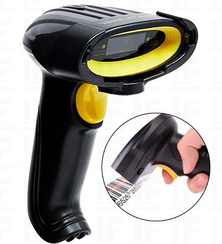 Leitor Código De Barras Com Fio Bar Code Scanner C/ Suporte