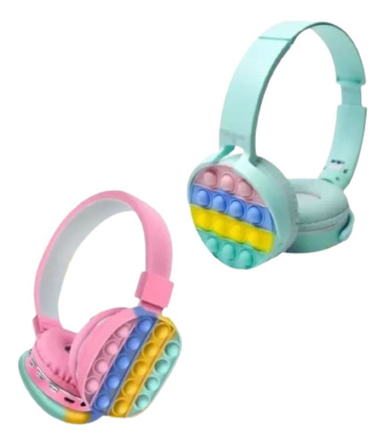 Diadema Inalambrica Pop It Rainbow Push Niños 