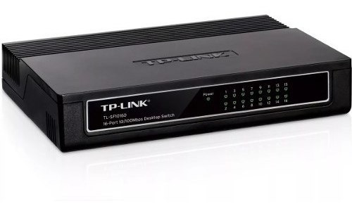 Switch Tp-link 16-portas 10/100 Mbps Tl-sf1016d C/ Nf