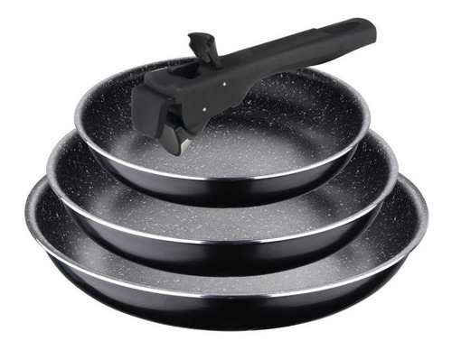 Set 3 Sartenes 18+20+24cm Click & Cook - Bergner