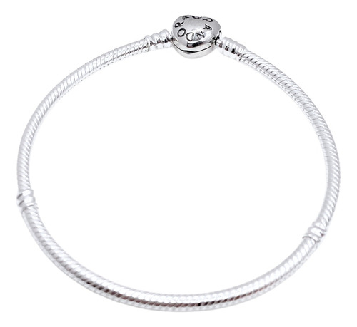 Pulsera Charms, Plata 925, Cierre Corazón, Regalo Mujer 