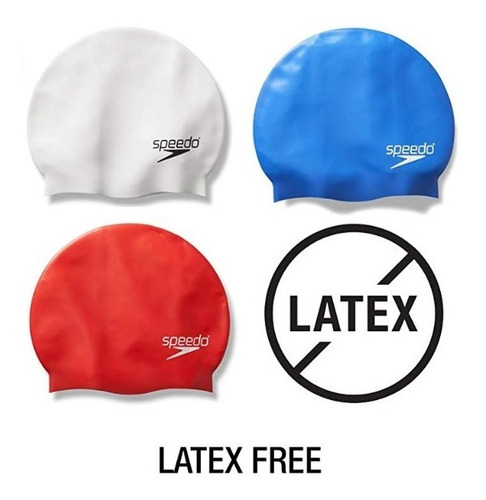 Speedo Gorro De Natación De Silicona Para Adulto Unisex Color Blanco