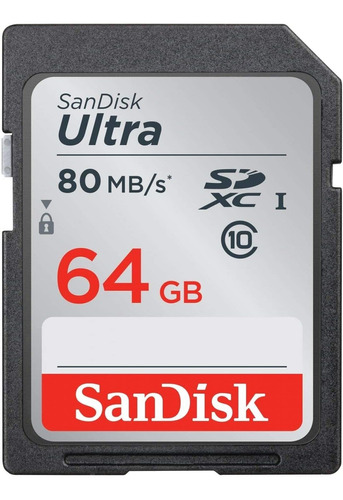 Tarjeta De Memoria Sandisk Ultra 64gb Clase 10 Sdxc Uhs-i