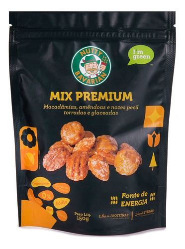 Mix Premium Glaceado E Torrado Nutty Bavarian 150g