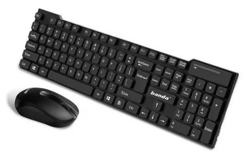 Teclado Con Mouse Inalámbrico Banda W500  Para Pc 2.4ghz 