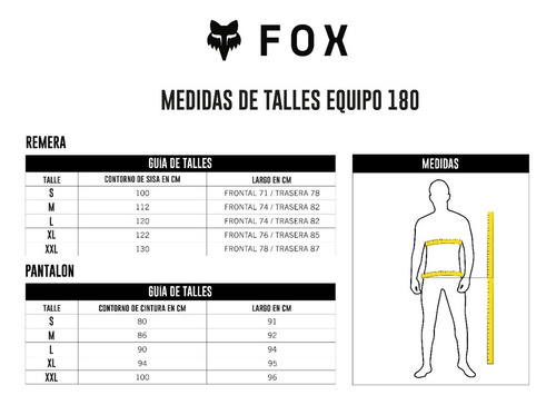 Imagen 10 de 10 de Conjunto Motocross Fox Racing - 180 Lux #28144-002