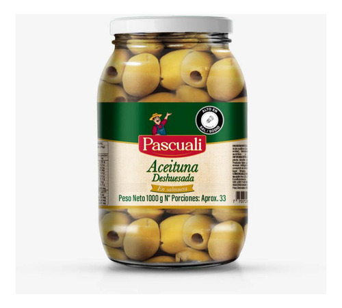 Aceituna Deshuesada  1000g Pascuali Cj12 - g a $25