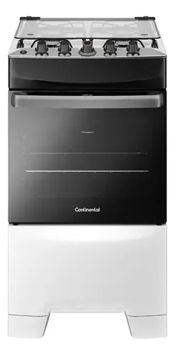 Fogão Fc4ib 4 Bocas Mesa De Inox Branco Continental