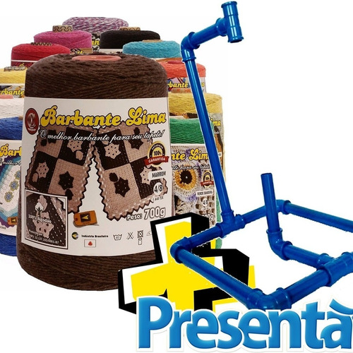 Imagem 1 de 9 de Kit 4 Barbantes Lima+ 1 Suporte De Barbantes Oferta Especial