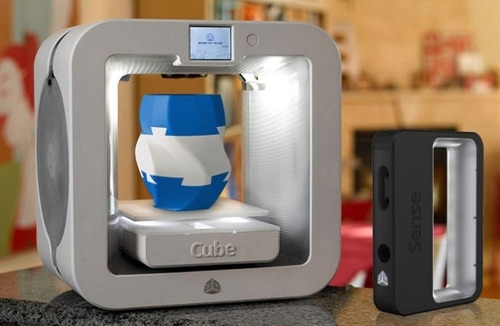 Impresora 3d Cube 3ra Generación Dos Colores