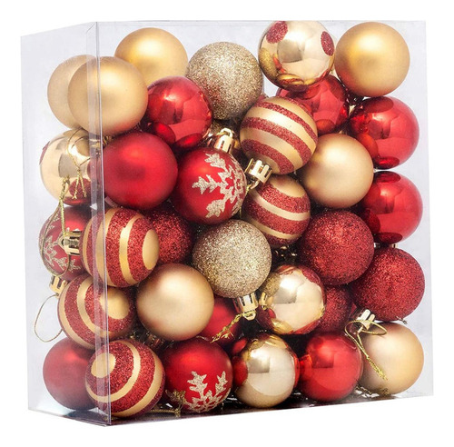 Jjzs 50 Uds Adornos De Bolas De Navidad Adornos For