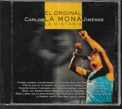 La Mona Jimenez Album La Historia Sello Warner Music Cd 2001