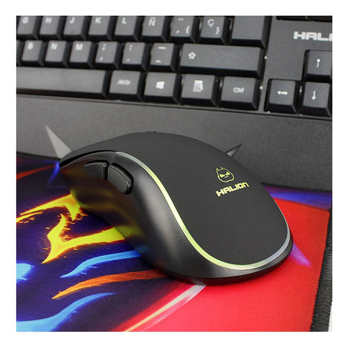 Kit Gamer Halion Ha-407c Custer 3 En 1 Con Luces Led
