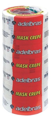 Fita Crepe Adelbras 710 Mask 36mm X 50m (cx. C/ 28 Rolos)