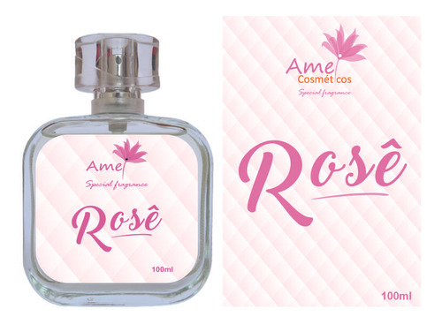 Perfume Amei Cosméticos Rosê 100ml