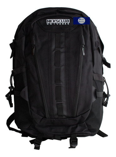 Mochila Backpack Nicks Club Snop Jumbo Comoda Amplia Color Negro Diseño De La Tela Liso