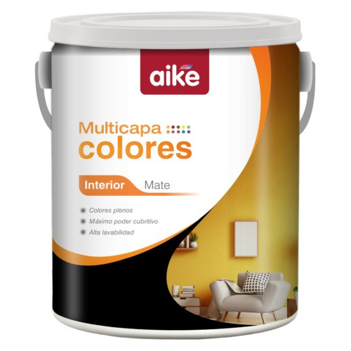 Pintura Latex Interior Exterior Colores Aike X 20 Lt