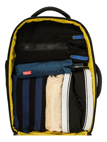 Imagen 4 de 10 de Mochila Viaje Fly Chica Bolsillo Antirrobo Primicia Cuota