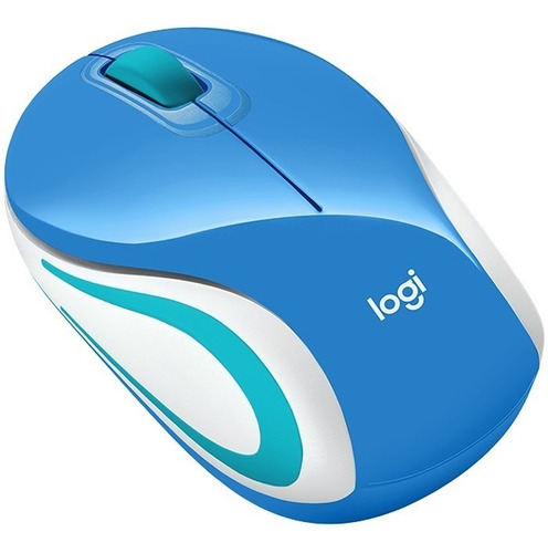 Mouse mini inalámbrico Logitech  Color Collection M187 brave blue