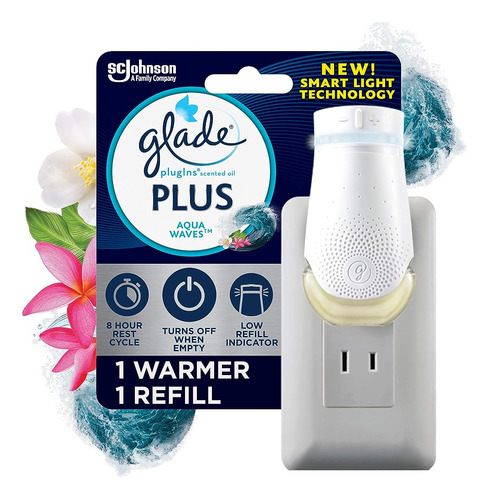 Glade Plugin Plus Air Freshener Starter Kit, Aceite Perfumad
