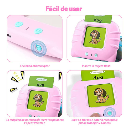 Juguetes De Aprendizaje Con Tarjetas Flash Parlantes,