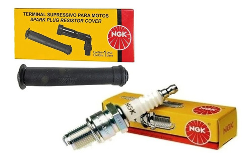 Kit Ngk Cachimbo Vela (2 Peças) Cr8eh9s Twister Tornado 250