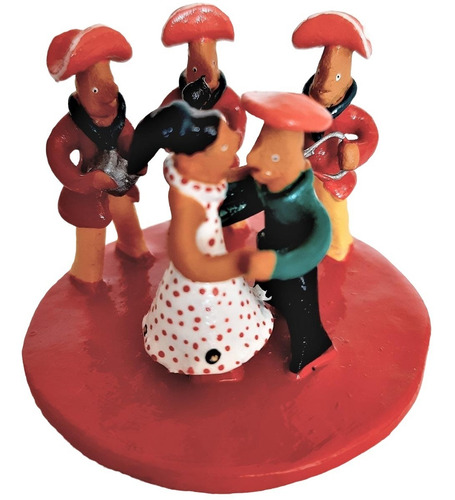 Imagem 4 de 7 de Mini Trio De Forró Casal Dançarinos Pp - Artesanato Caruaru