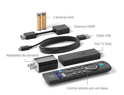 Amazon Fire Tv Stick 4k Streaming, Con Alexa Voice Remote Color Negro