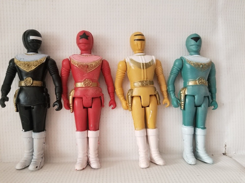 4 Power Rangers Bootlegs Vintage Articulados 13 Cm Coleccio (Usado)