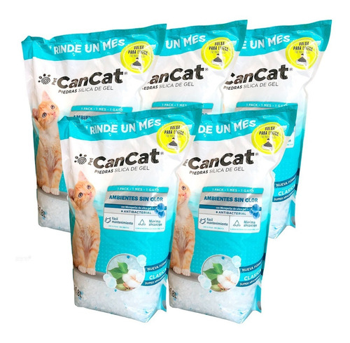 Piedras Sanitarias Sílica Gel Clasica Cancat X 5 = 19 L