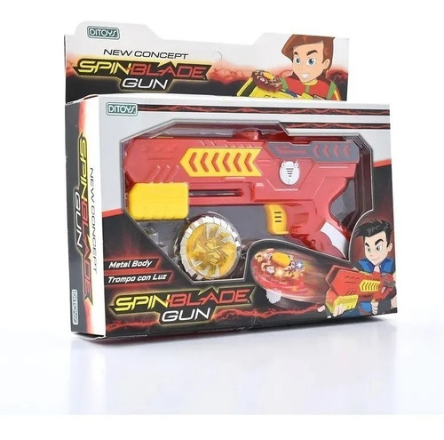 Trompo Spin Blade Pistola Gun Con Luz Ditoys Sharif Express