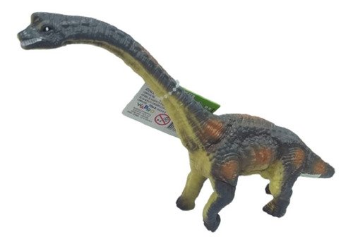 Dinosaurio Brachiosaurus Goma Soft Con Chifle 16 Cm Wabro