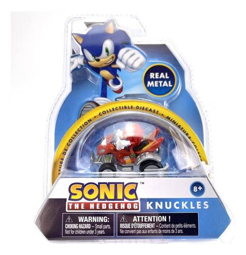 Vehículo Sonic Knuckles The Hedgehog Real Metal 64197