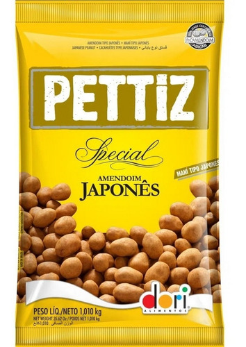 Dori japones amendoim 1.010gr petiz salgado