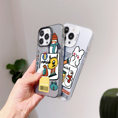 Capa À Prova De Quedas Com Tema Natalino Para iPhone 15/16