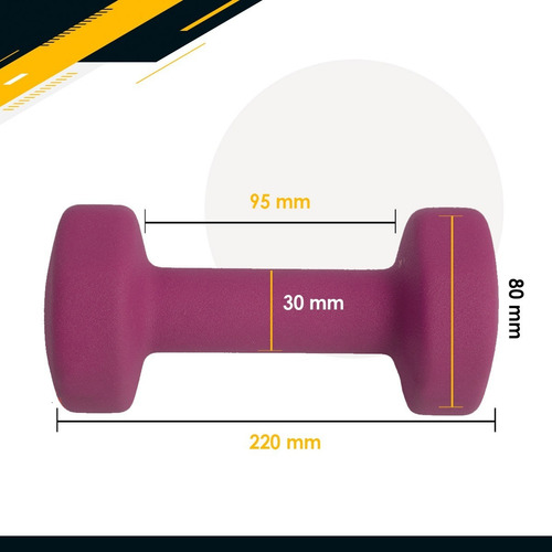 Capa de neoprene Zynergy pesa 10 libras com halteres e cerejas