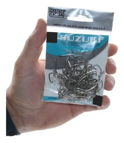 Kit C/25 Anzol De Pesca Marine Sports Suzuki Nickel N-21